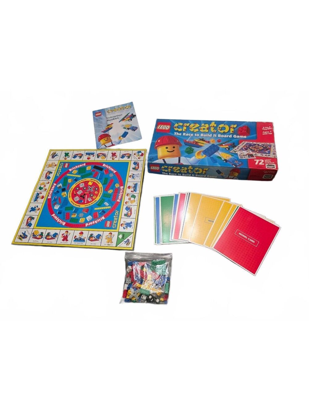 Vintage 1999 LEGO Creator The Race To Build It Board Game RoseArt 03093 COMPLETE